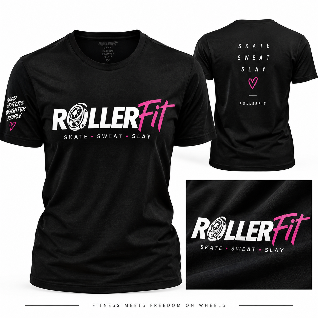 New RollerFit shirt — Skate Sweat Slay design